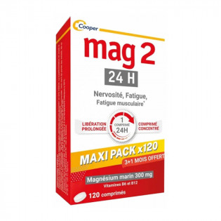 Mag 2 24H Formule Renforcée 120 Tablets