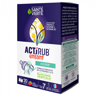 Santé Verte Actirub Enfant Goût Framboise 20 sachets 3700695220598