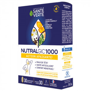 Santé Verte Nutralgic 1000 action apaisante 30 Comprimés sécables 3700695201351