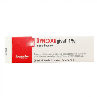 Dynexangival 1% mouth ulcers tube 10 gr